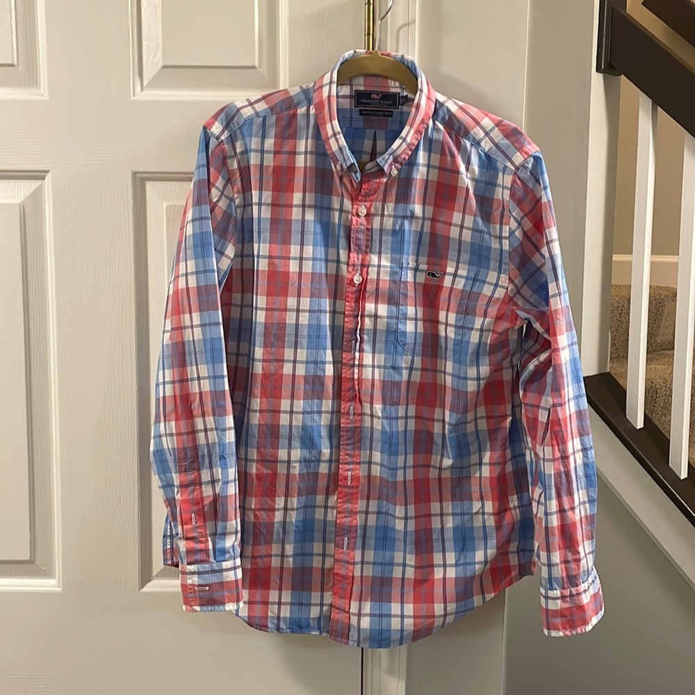 Vineyard Vines slim fit Tucker shirt 100% cotton Large